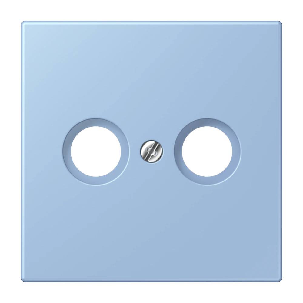 Centre plate for antenna socket — JUNG LS 990 Le Corbusier, Outremer Moyen, art. LC990TV207
