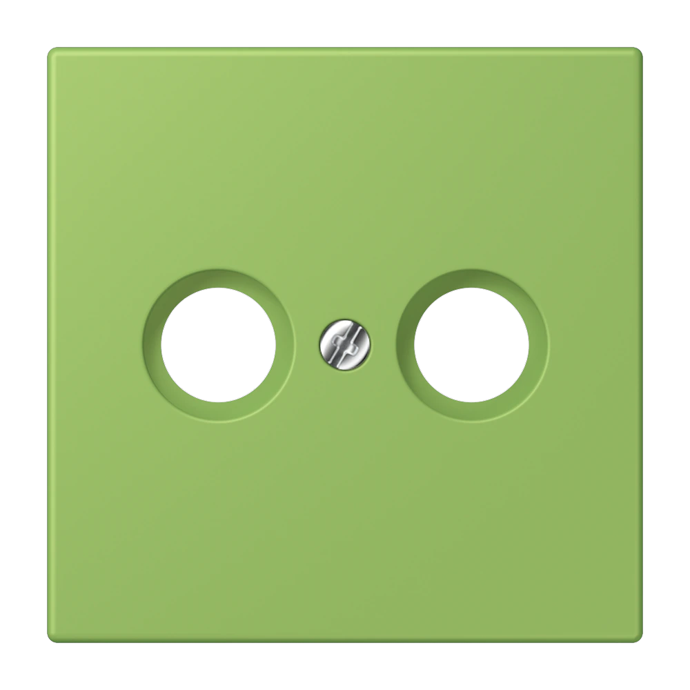 Centre plate for antenna socket — JUNG LS 990 Le Corbusier, Vert 31, art. LC990TV220