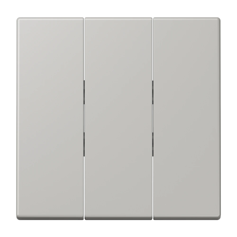 3-gang rocker for 3-gang switch — JUNG LS 990 Le Corbusier, Gris Clair 31, art. LC993BF205