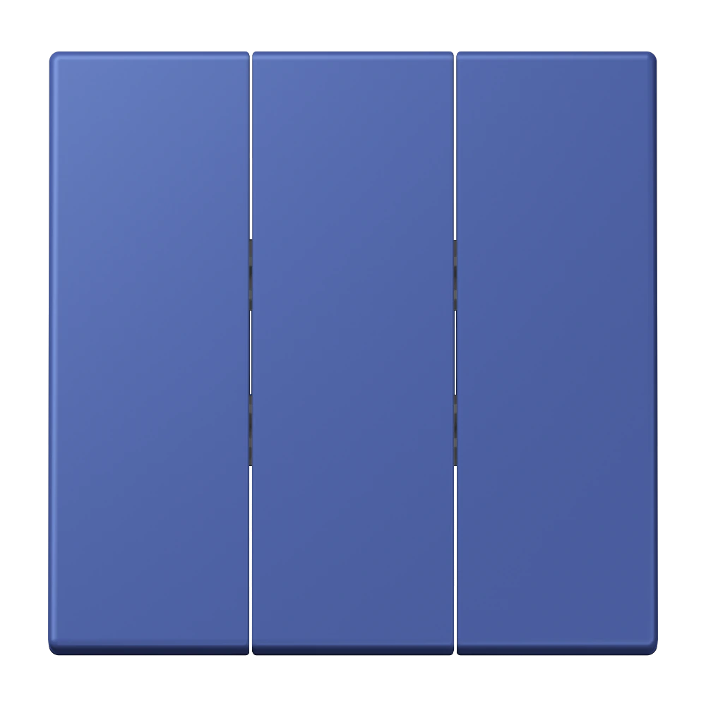 3-gang rocker for 3-gang switch — JUNG LS 990 Le Corbusier, Bleu Outremer 31, art. LC993BF206