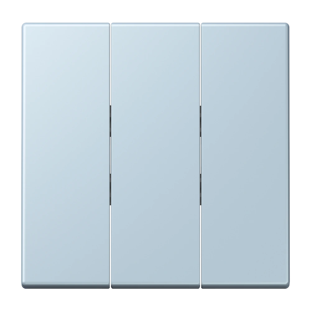 3-gang rocker for 3-gang switch — JUNG LS 990 Le Corbusier, Outremer Clair, art. LC993BF208