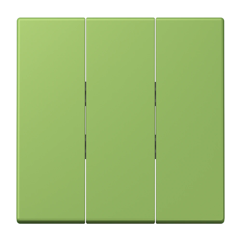 3-gang rocker for 3-gang switch — JUNG LS 990 Le Corbusier, Vert 31, art. LC993BF220