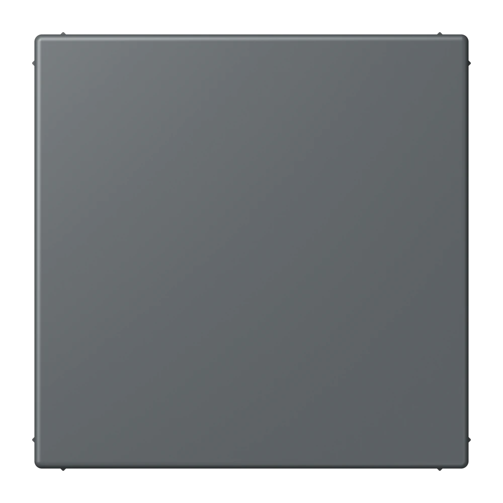 Blank centre plate (snap-on fixing) — JUNG LS 990 Le Corbusier, Gris Foncé 31, art. LC994B202