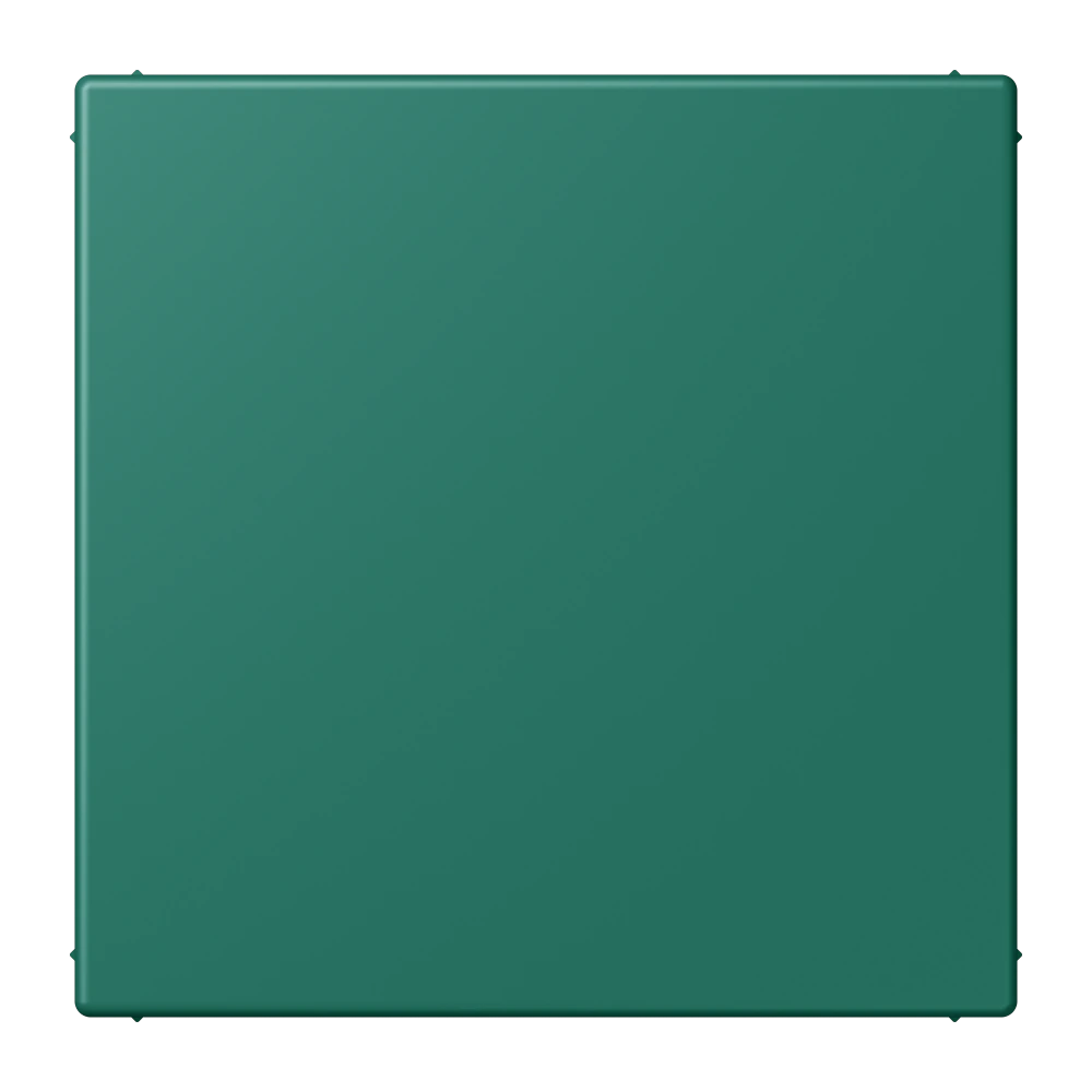 Blank centre plate (snap-on fixing) — JUNG LS 990 Le Corbusier, Vert Anglais, art. LC994B216