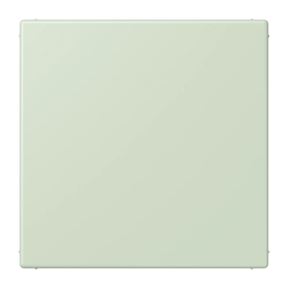 Blank centre plate (snap-on fixing) — JUNG LS 990 Le Corbusier, Vert Anglâis Pale, art. LC994B218