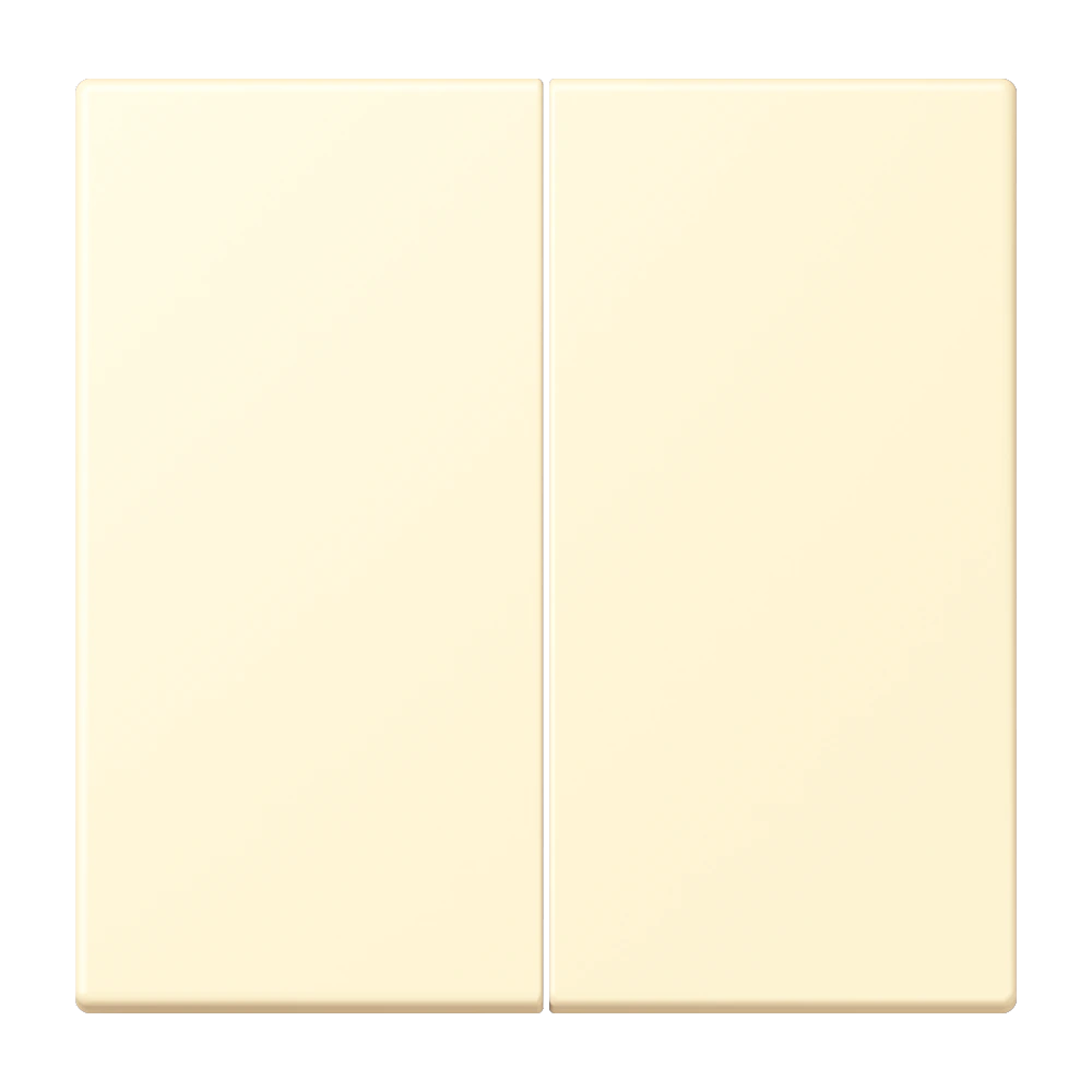 2-gang rocker for switch and push-button — JUNG LS 990 Le Corbusier, Blanc, art. LC995201