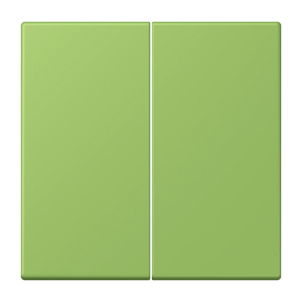 2-gang rocker for switch and push-button — JUNG LS 990 Le Corbusier, Vert 31, art. LC995220