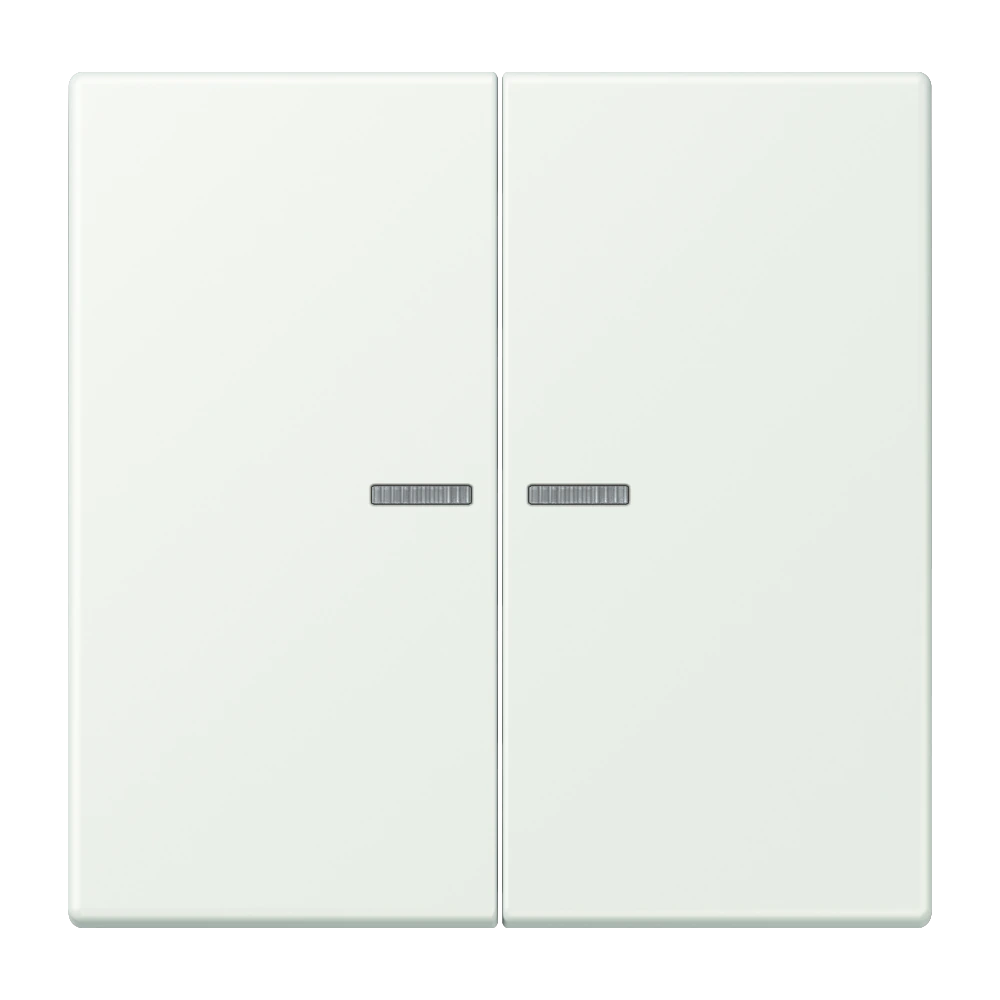 2-gang rocker for switch and push-button, with lens — JUNG LS 990 Le Corbusier, Outremer Gris, art. LC995KO5210