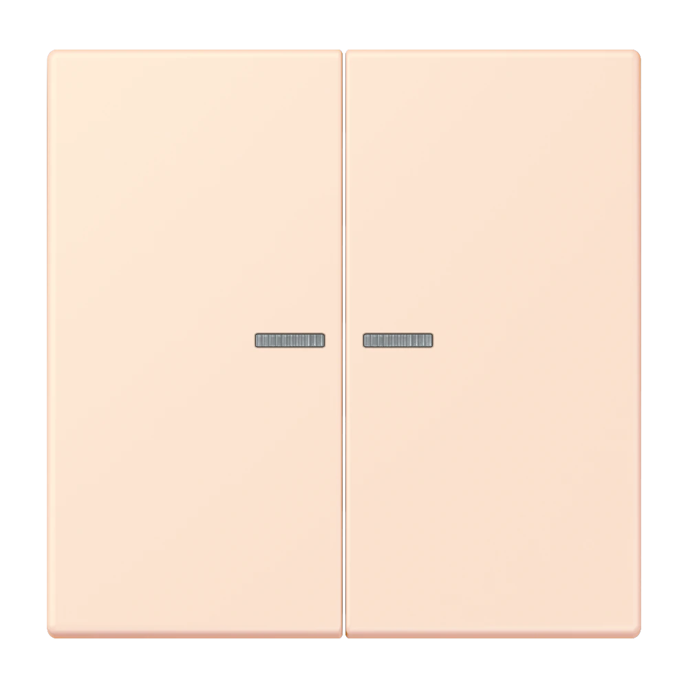 2-gang rocker for switch and push-button, with lens — JUNG LS 990 Le Corbusier, le corbusier 226, art. LC995KO5226