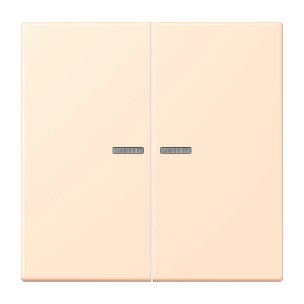 2-gang rocker for switch and push-button, with lens — JUNG LS 990 Le Corbusier, le corbusier 238, art. LC995KO5238
