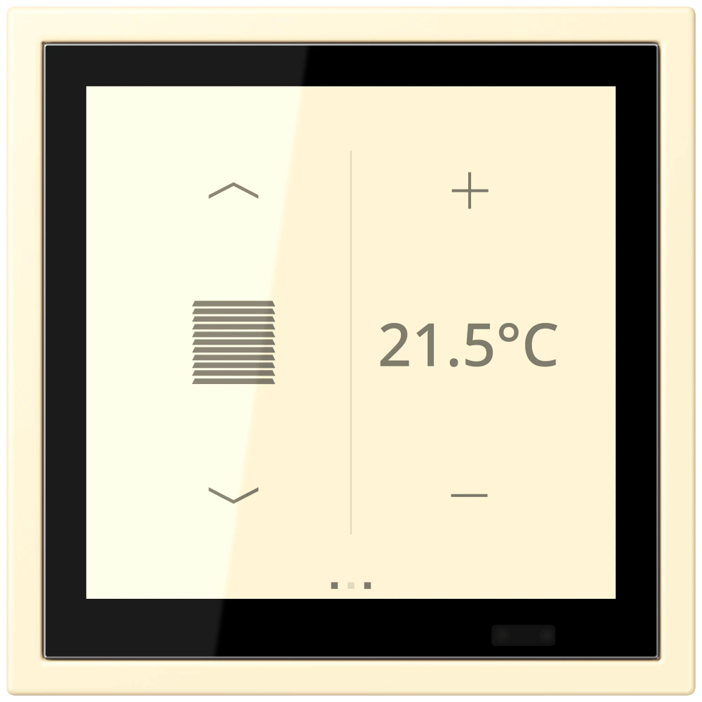 KNX room controller LS TOUCH — JUNG LS 990 Le Corbusier, Blanc, art. LCZ459BFD1S201