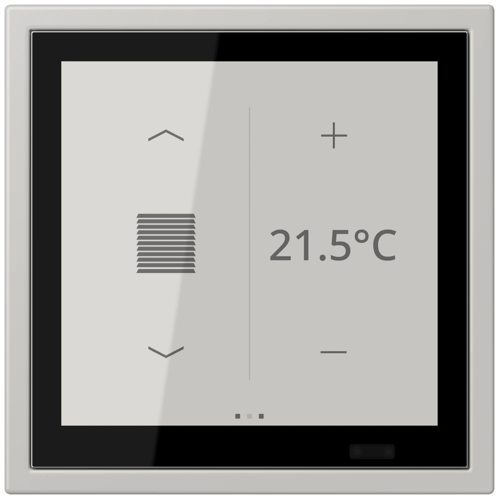 KNX комнатный контроллер LS TOUCH — JUNG LS 990 Le Corbusier, Gris Clair 31, арт. LCZ459BFD1S205