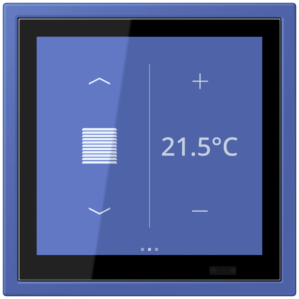 KNX комнатный контроллер LS TOUCH — JUNG LS 990 Le Corbusier, Bleu Outremer 31, арт. LCZ459BFD1S206