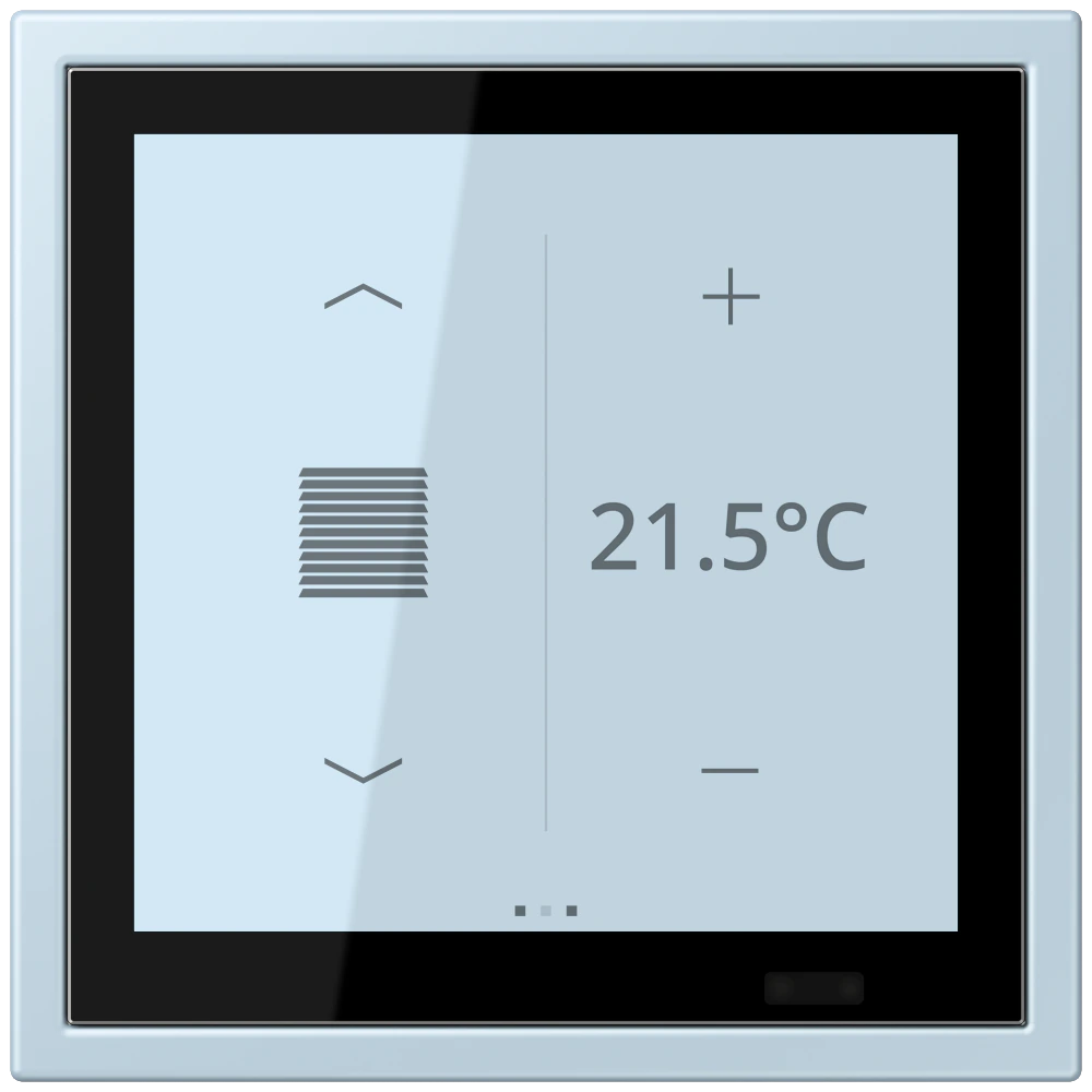 KNX room controller LS TOUCH — JUNG LS 990 Le Corbusier, Outremer Clair, art. LCZ459BFD1S208