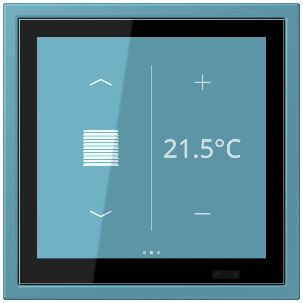 KNX комнатный контроллер LS TOUCH — JUNG LS 990 Le Corbusier, Céruléen Vif, арт. LCZ459BFD1S212