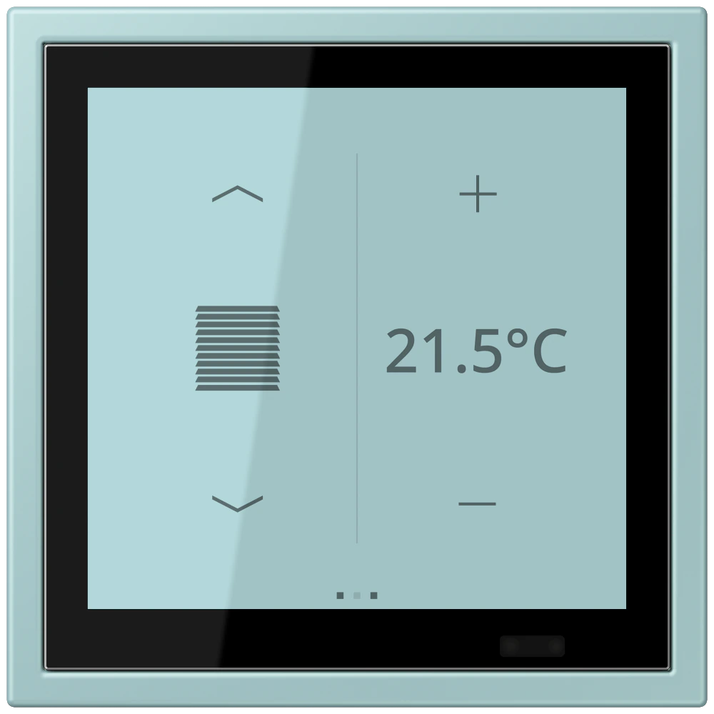 KNX комнатный контроллер LS TOUCH — JUNG LS 990 Le Corbusier, Céruléen Clair, арт. LCZ459BFD1S214