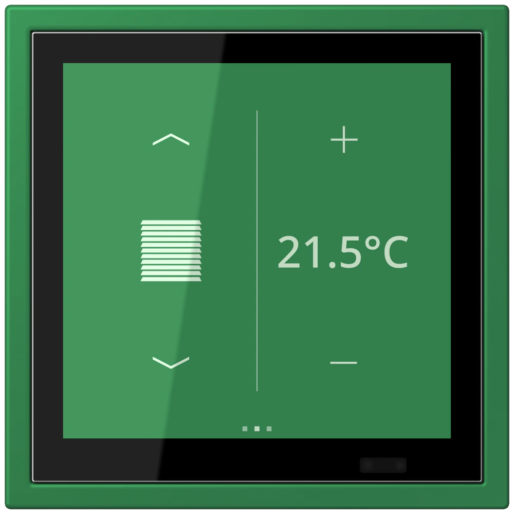 KNX room controller LS TOUCH — JUNG LS 990 Le Corbusier, Vert Foncé, art. LCZ459BFD1S219