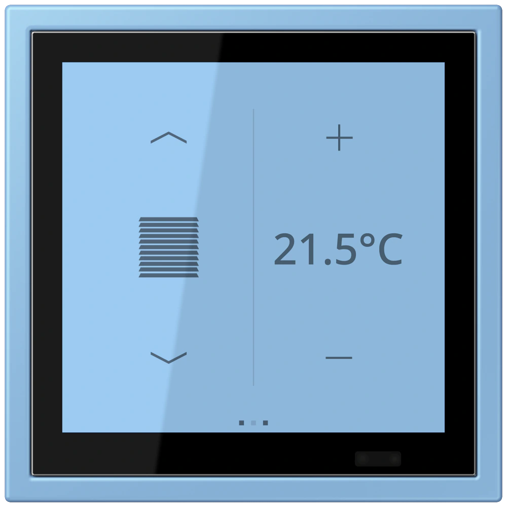 KNX room controller LS TOUCH — JUNG LS 990 Le Corbusier, le corbusier 256, art. LCZ459BFD1S256