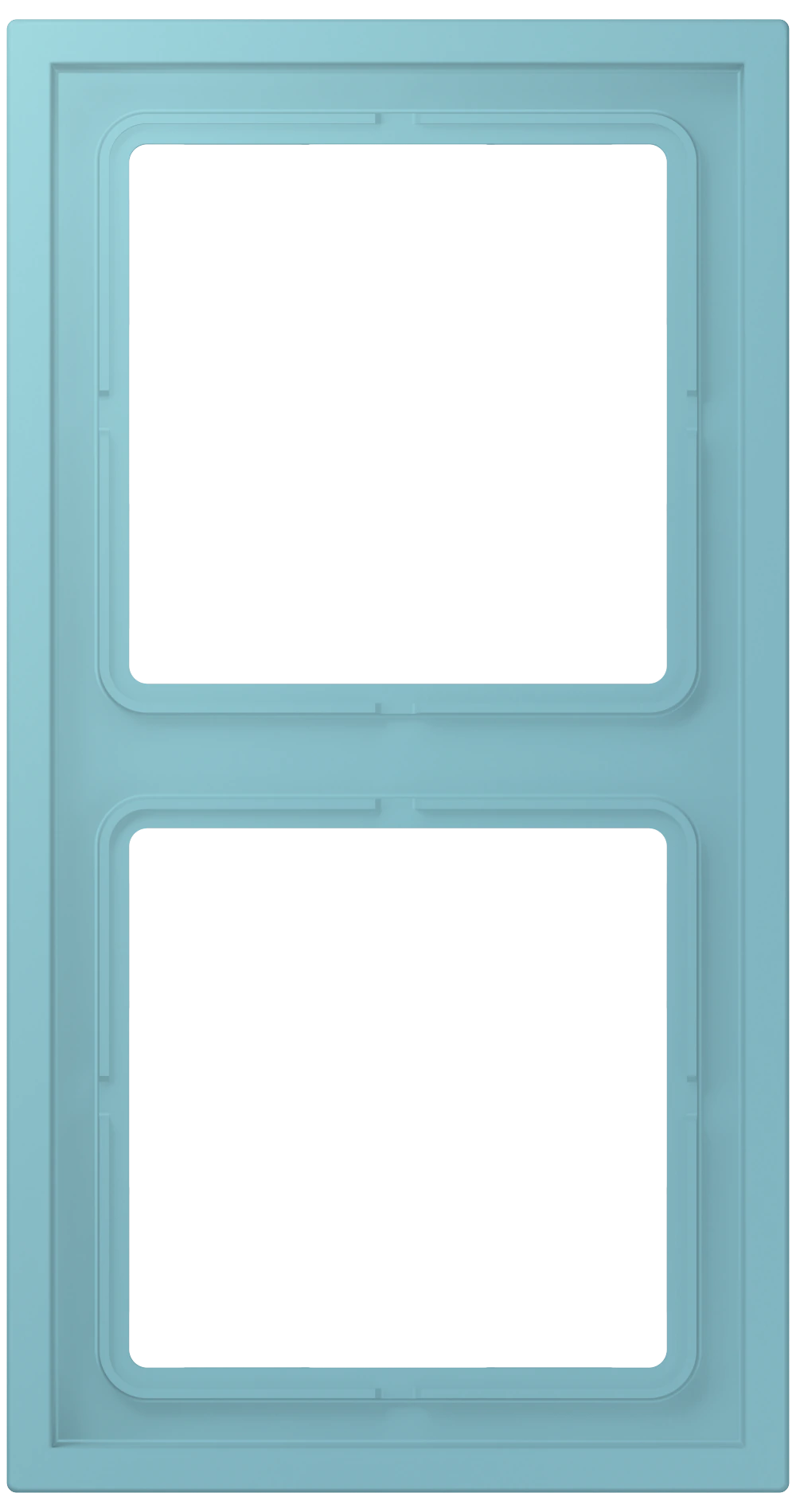 Frame, 2-gang — JUNG LS 990 Le Corbusier, Céruléen Moyen, art. LCZ982BF213