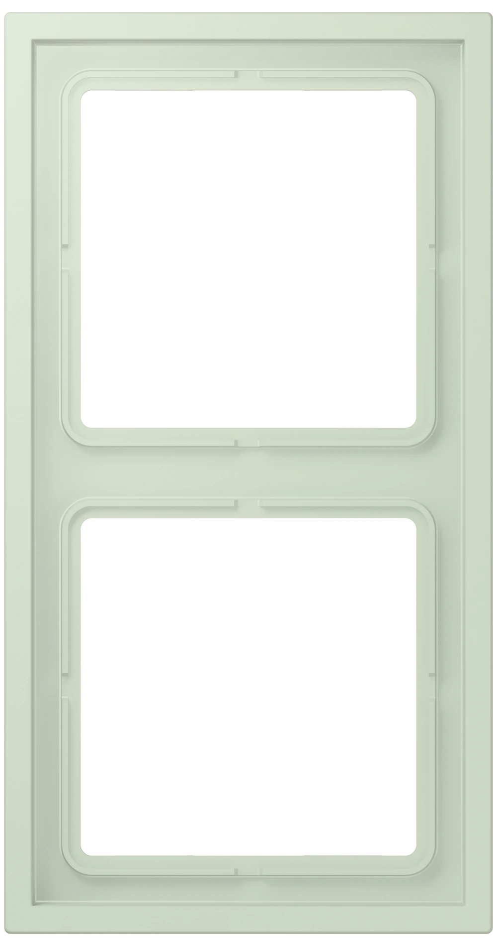 Frame, 2-gang — JUNG LS 990 Le Corbusier, Vert Anglâis Pale, art. LCZ982BF218
