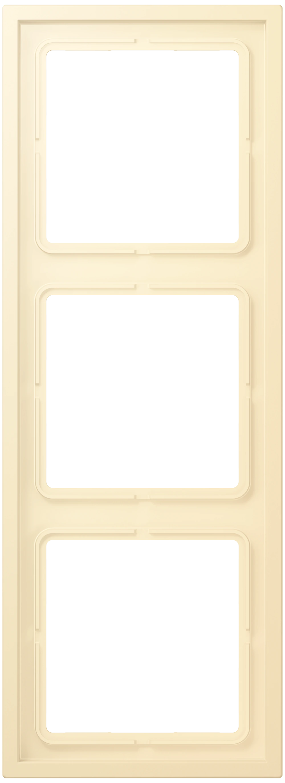 Frame, 3-gang — JUNG LS 990 Le Corbusier, Blanc, art. LCZ983BF201