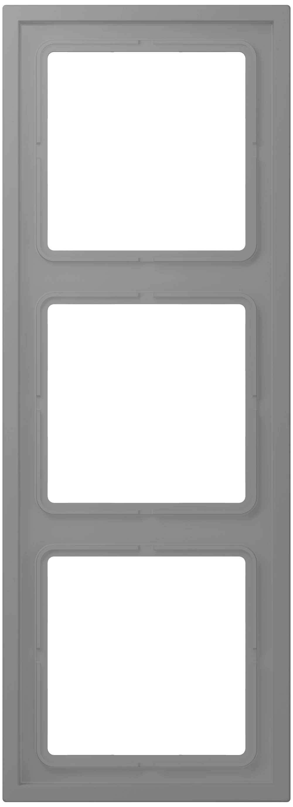 Frame, 3-gang — JUNG LS 990 Le Corbusier, Gris 31, art. LCZ983BF203