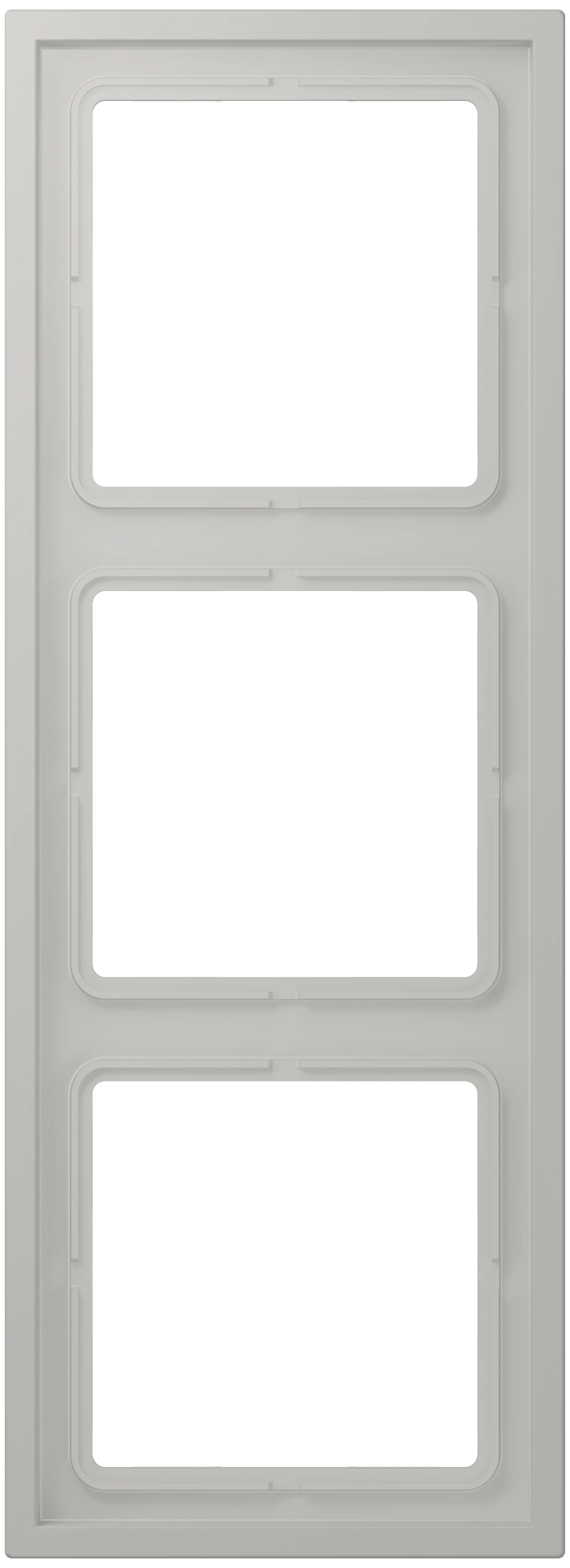 Frame, 3-gang — JUNG LS 990 Le Corbusier, Gris Clair 31, art. LCZ983BF205