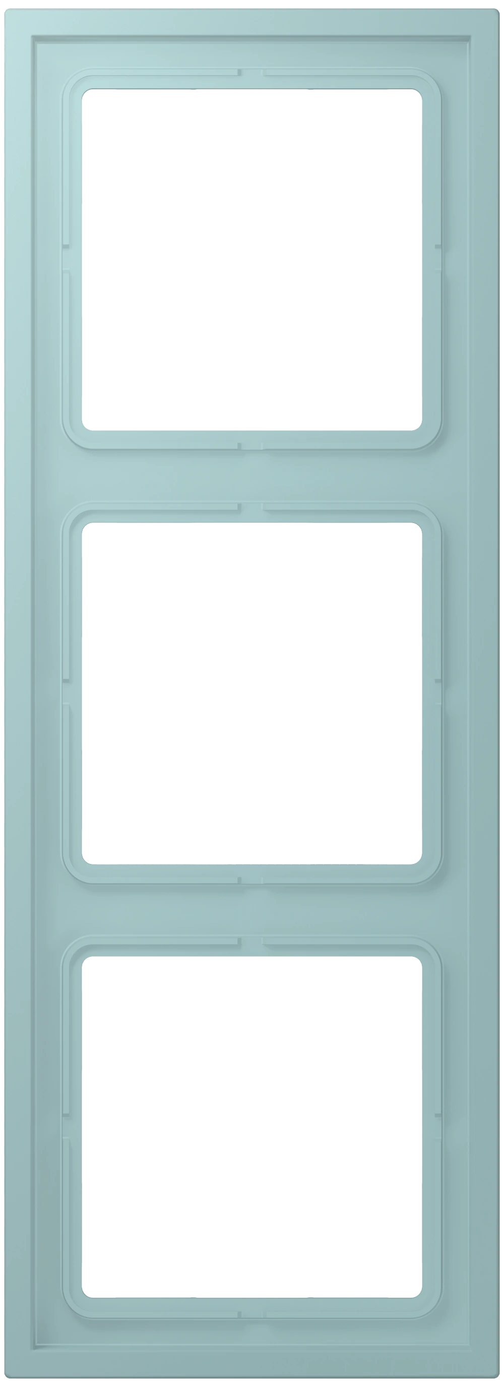 Frame, 3-gang — JUNG LS 990 Le Corbusier, Céruléen Clair, art. LCZ983BF214