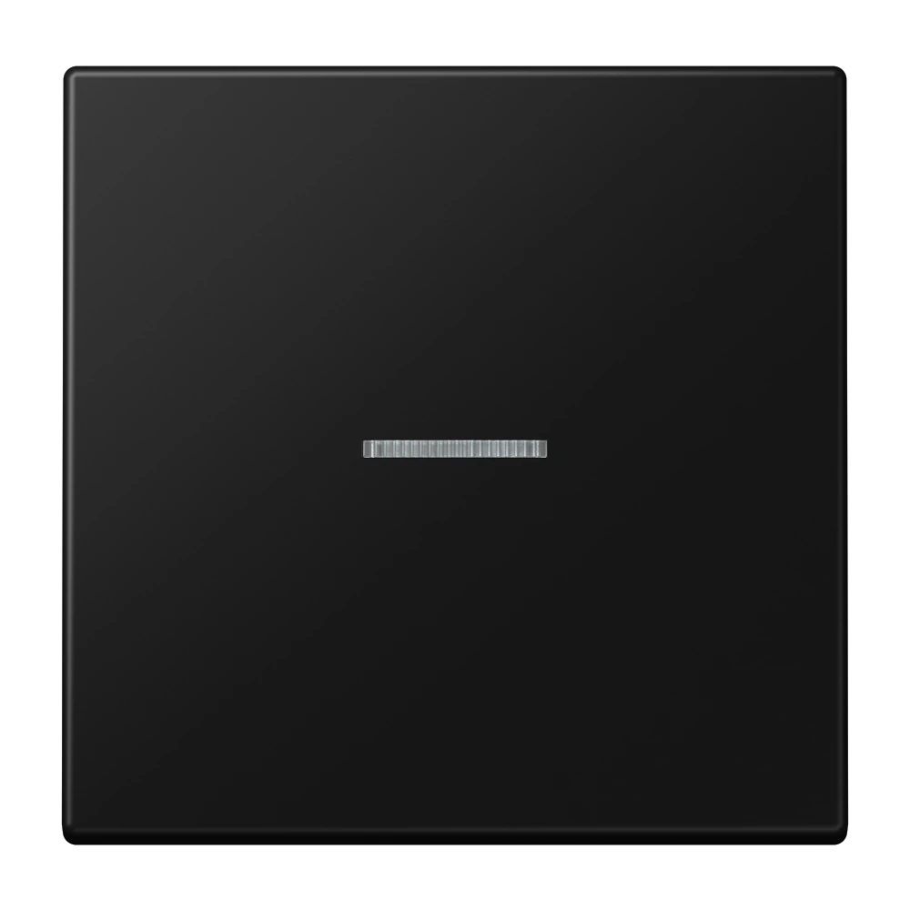 Rocker with lens for KNX push-button 1-gang — JUNG LS 990, Matt Black, art. LS101KO5SWM