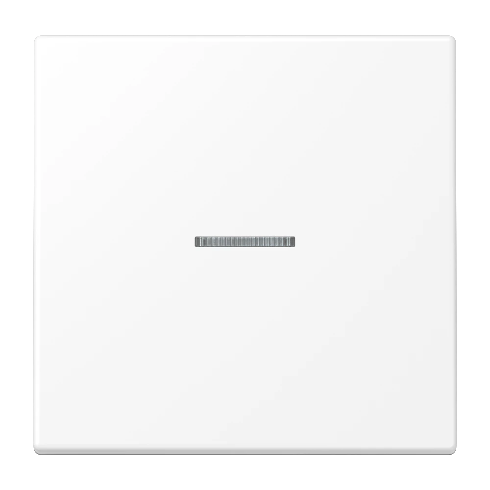 Rocker with lens for KNX push-button 1-gang — JUNG LS 990, Matt White, art. LS101KO5WWM
