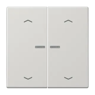 Rocker with lens and arrow symbols for KNX push-button 2-gang