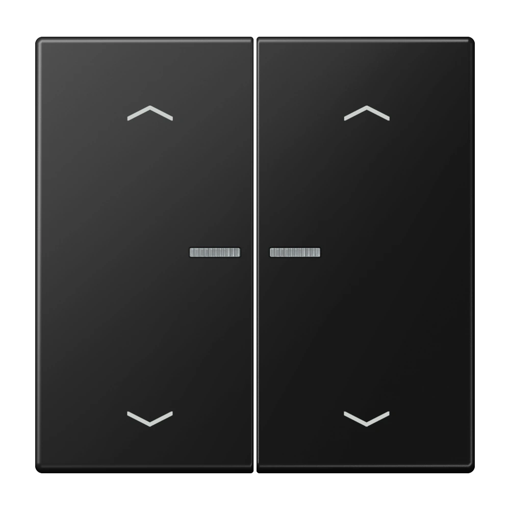 Клавиша с окошком и с символами «стрелки» — JUNG LS 990, Matt Black, арт. LS102KO5PSWM