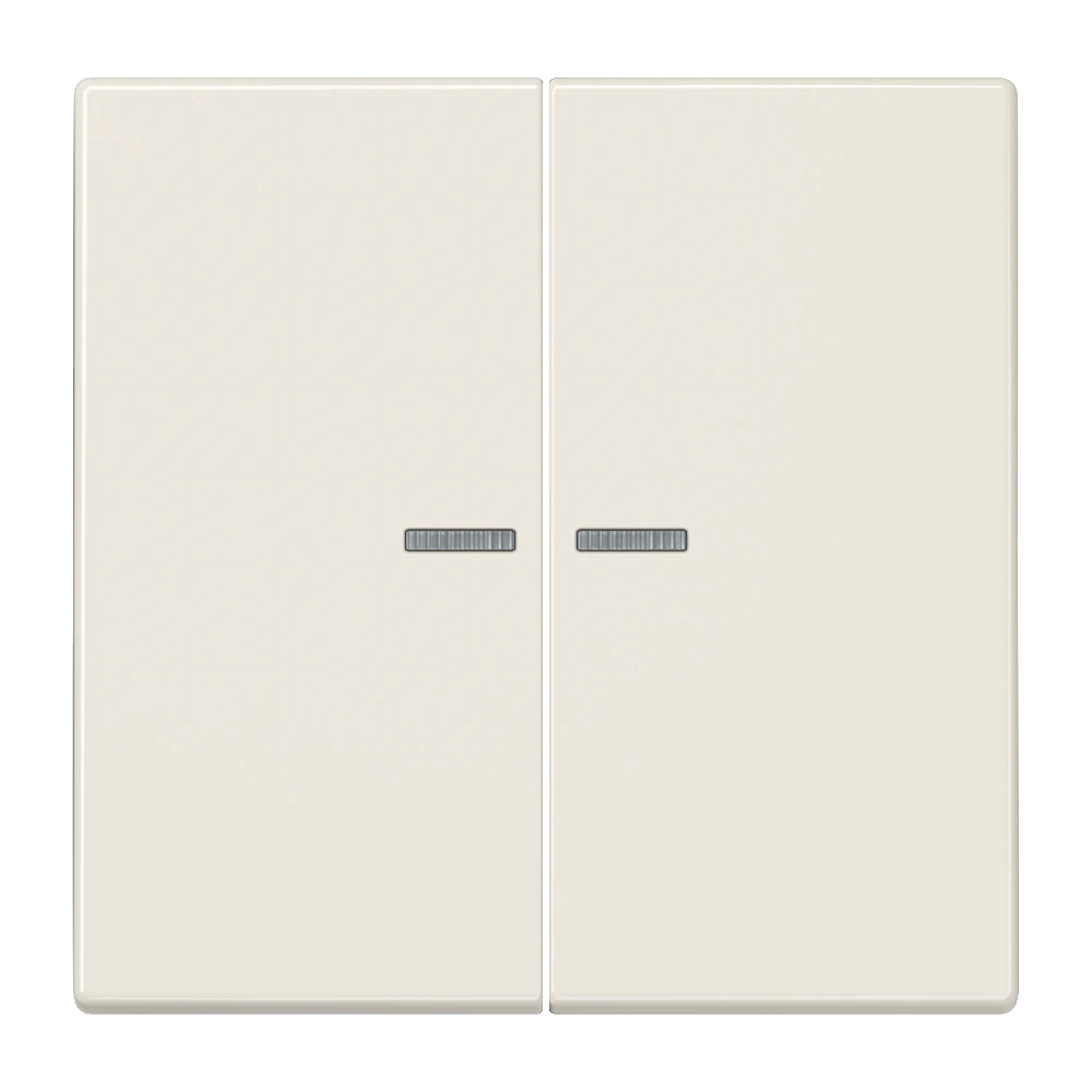 KNX RF кнопка, 2 группы — JUNG LS 990, Слоновая кость, арт. LS10921STRF