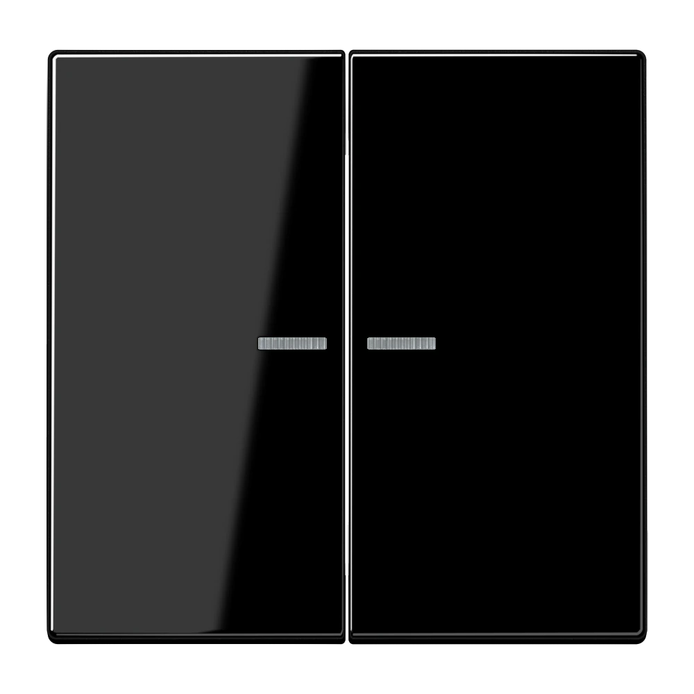 KNX RF push-button 2-gang — JUNG LS 990, black, art. LS10921STRFSW