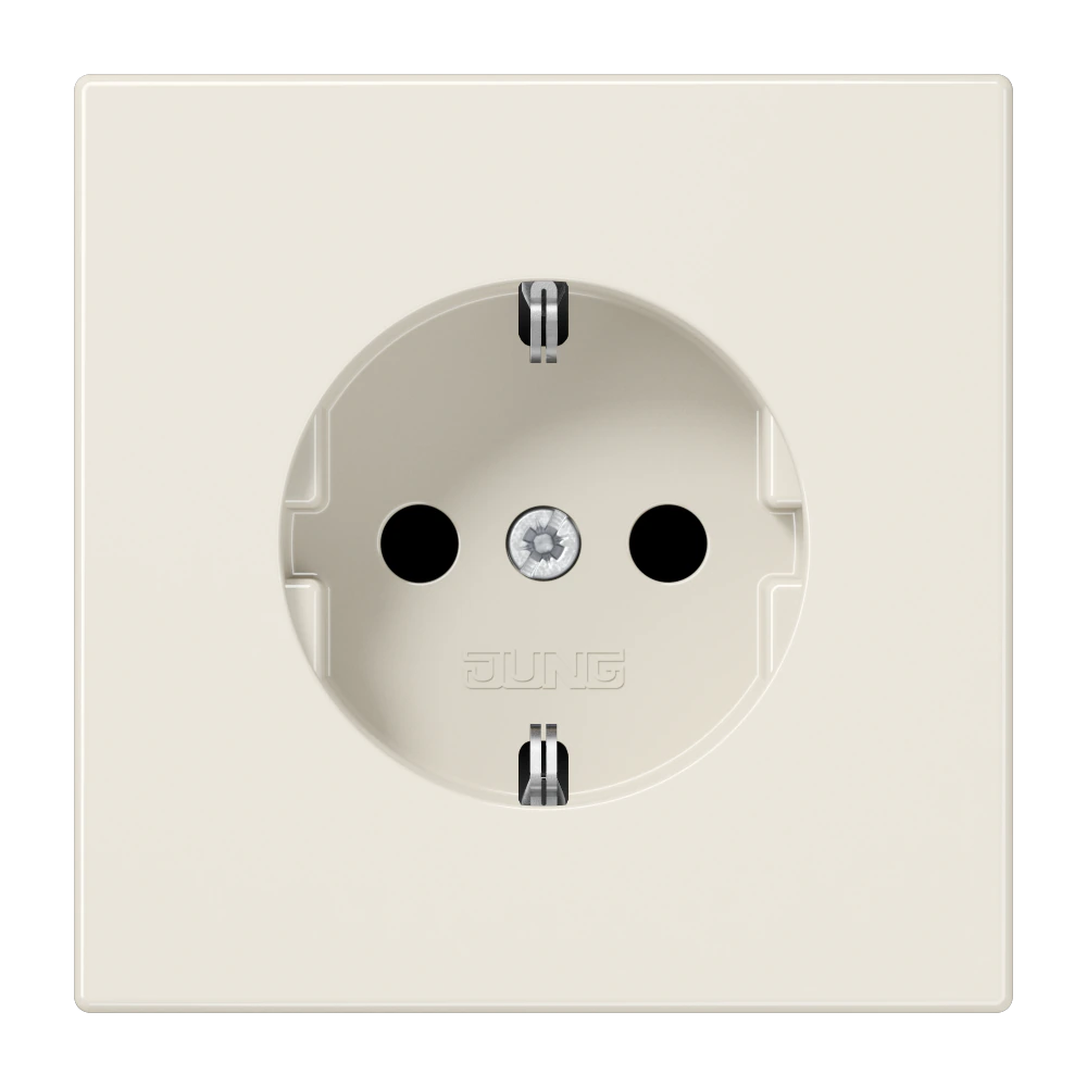 SCHUKO®-розетка — JUNG LS 990, Слоновая кость, арт. LS1520