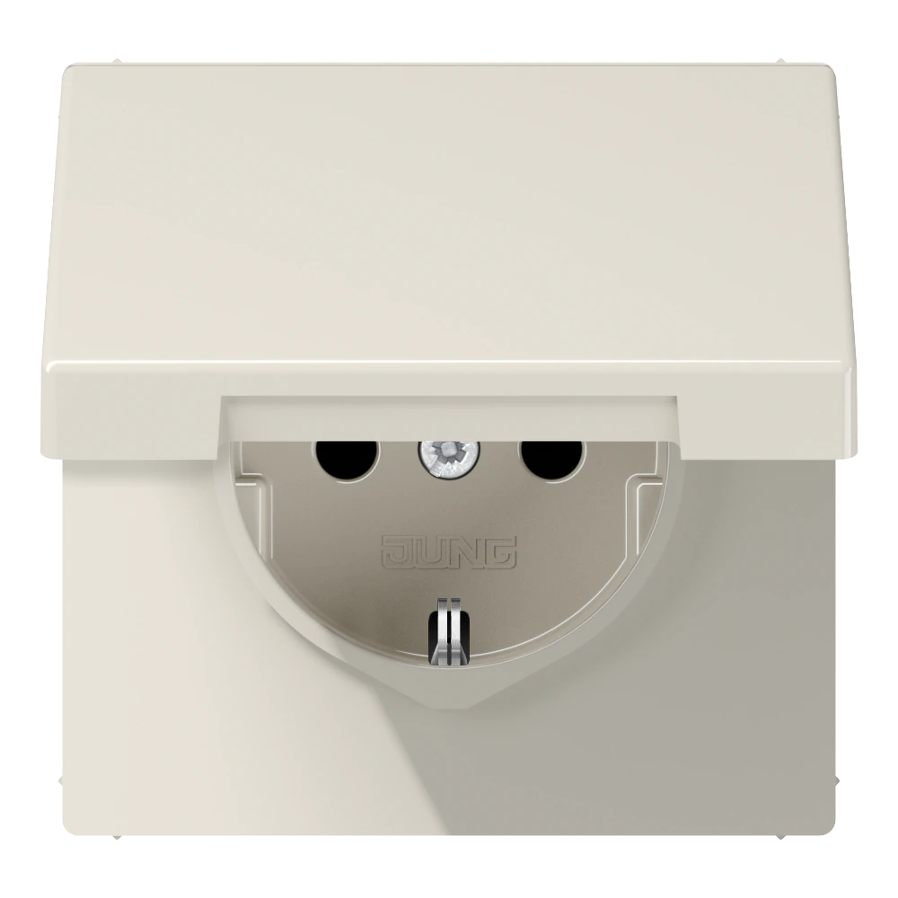 SCHUKO®-розетка 16 A / 250 B ~ — JUNG LS 990, Слоновая кость, арт. LS1520BFKIKL