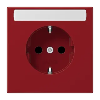 SCHUKO® socket with contact protection and inscription field · child protection · screwless terminals
