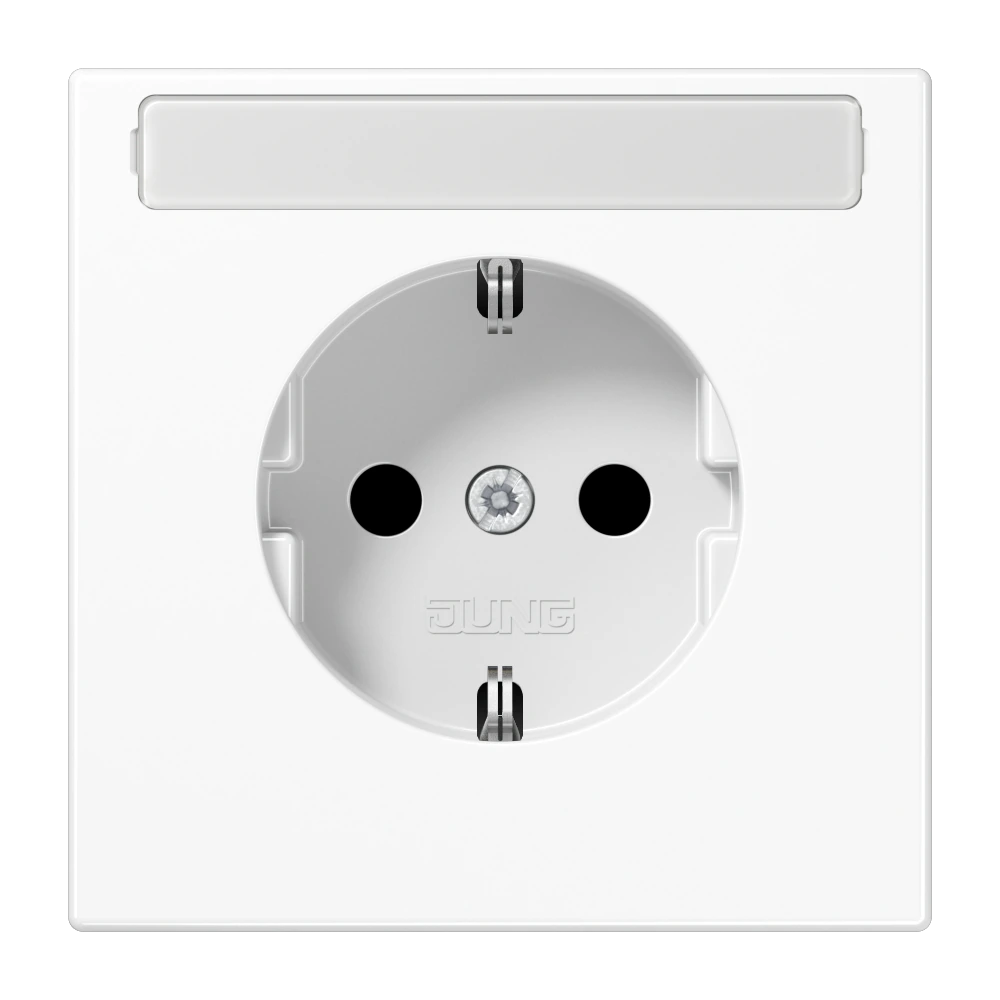 SCHUKO®-розетка 16 A / 250 B ~ — JUNG LS 990, Белый, арт. LS1520BFKINAWW
