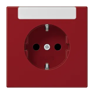 SCHUKO® socket with integrated inscription field · child protection · screwless terminals