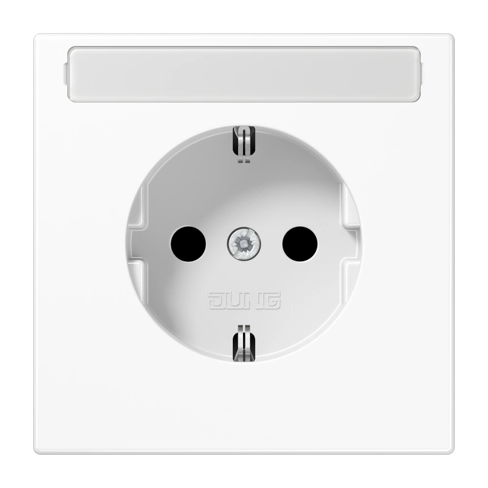 SCHUKO®-розетка 16 A / 250 B ~ — JUNG LS 990, Белый, арт. LS1520KINAWW