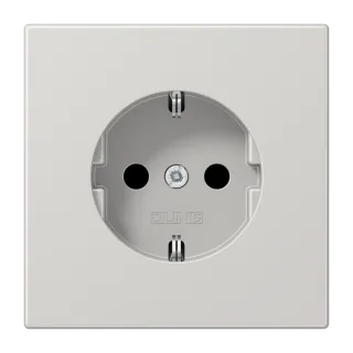 Штепсельная розетка SCHUKO 16А / 250В, пружинные зажимы; дюропласт; светло-серый; LS990 — JUNG LS1520LG