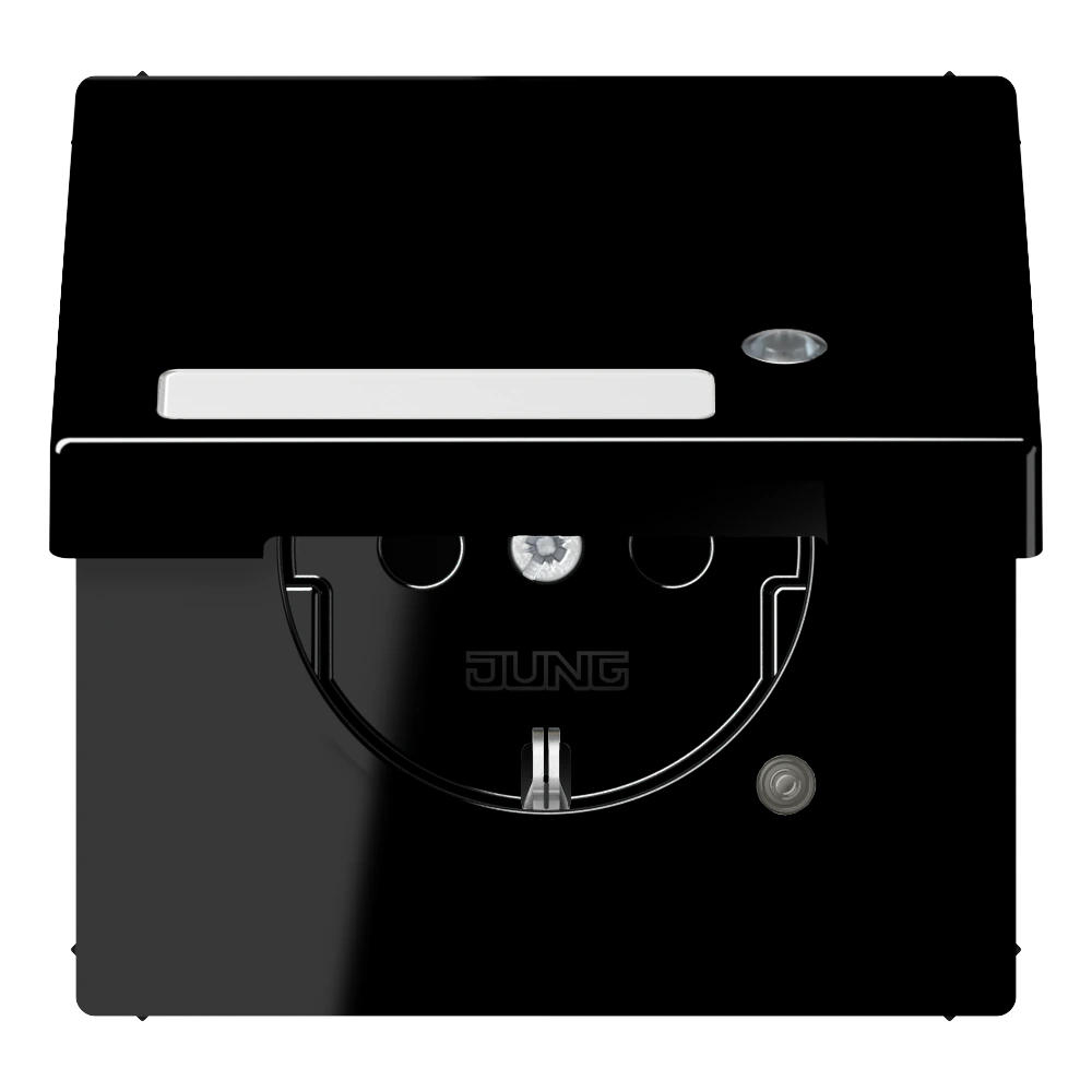 SCHUKO®-розетка 16 A / 250 B ~ — JUNG LS 990, Чёрный, арт. LS1520NAKLKOSW