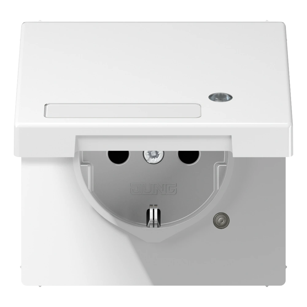 SCHUKO®-розетка 16 A / 250 B ~ — JUNG LS 990, Белый, арт. LS1520NAKLKOWW