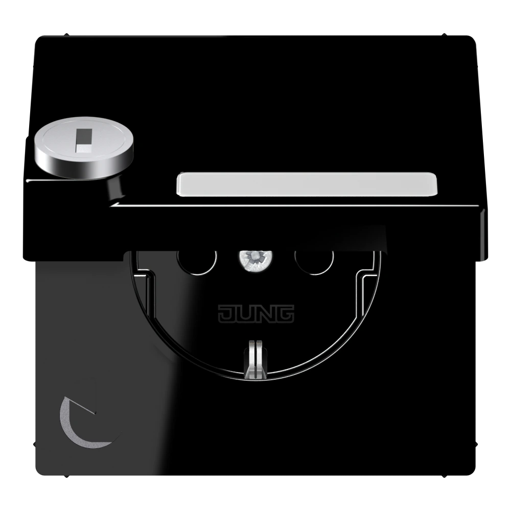 SCHUKO®-розетка 16 A / 250 B ~ — JUNG LS 990, Чёрный, арт. LS1520NAKLSLSW