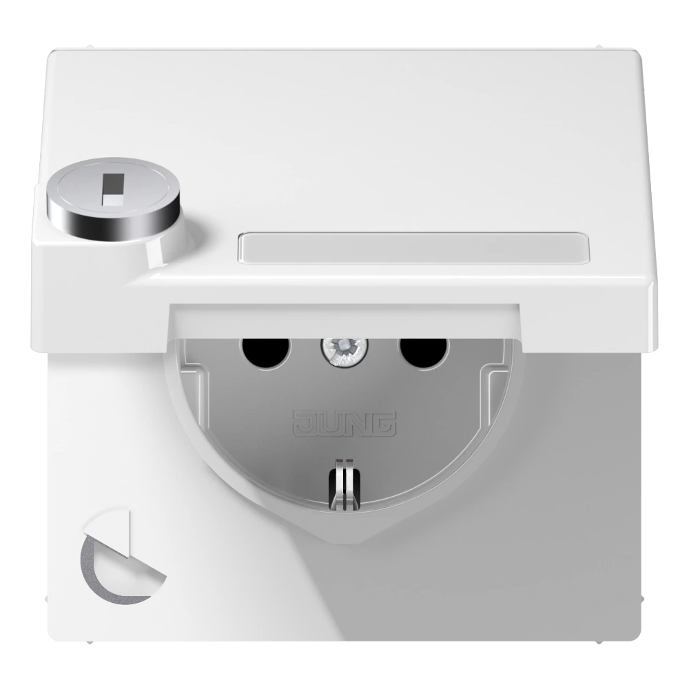 SCHUKO®-розетка 16 A / 250 B ~ — JUNG LS 990, Белый, арт. LS1520NAKLSLWW