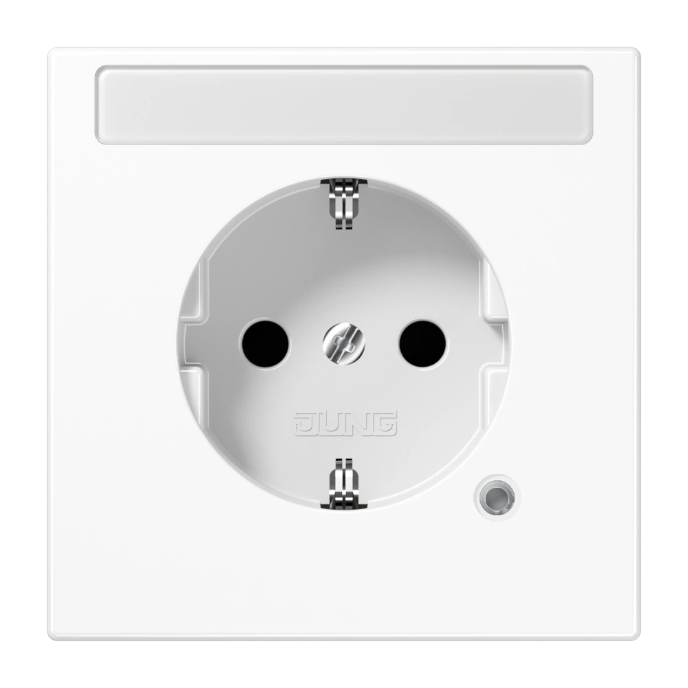 SCHUKO®-розетка 16 A / 250 B ~ — JUNG LS 990, Белый, арт. LS1520NAKOWW