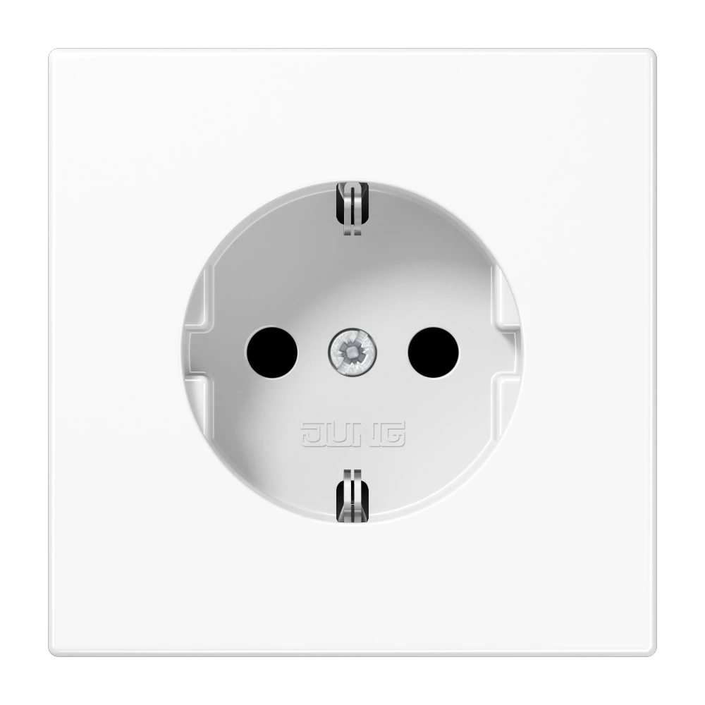 SCHUKO®-розетка — JUNG LS 990, Белый, арт. LS1521WW