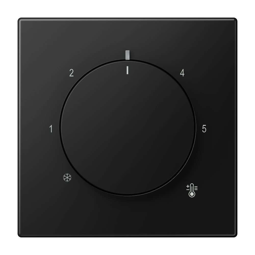 Накладка для термостата — JUNG LS 990, Matt Black, арт. LS1749BFSWM