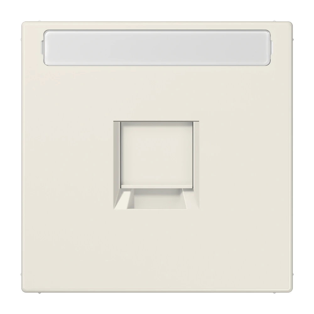Centre plate for modular jack sockets — JUNG LS 990, ivory, art. LS1969-15NAWE