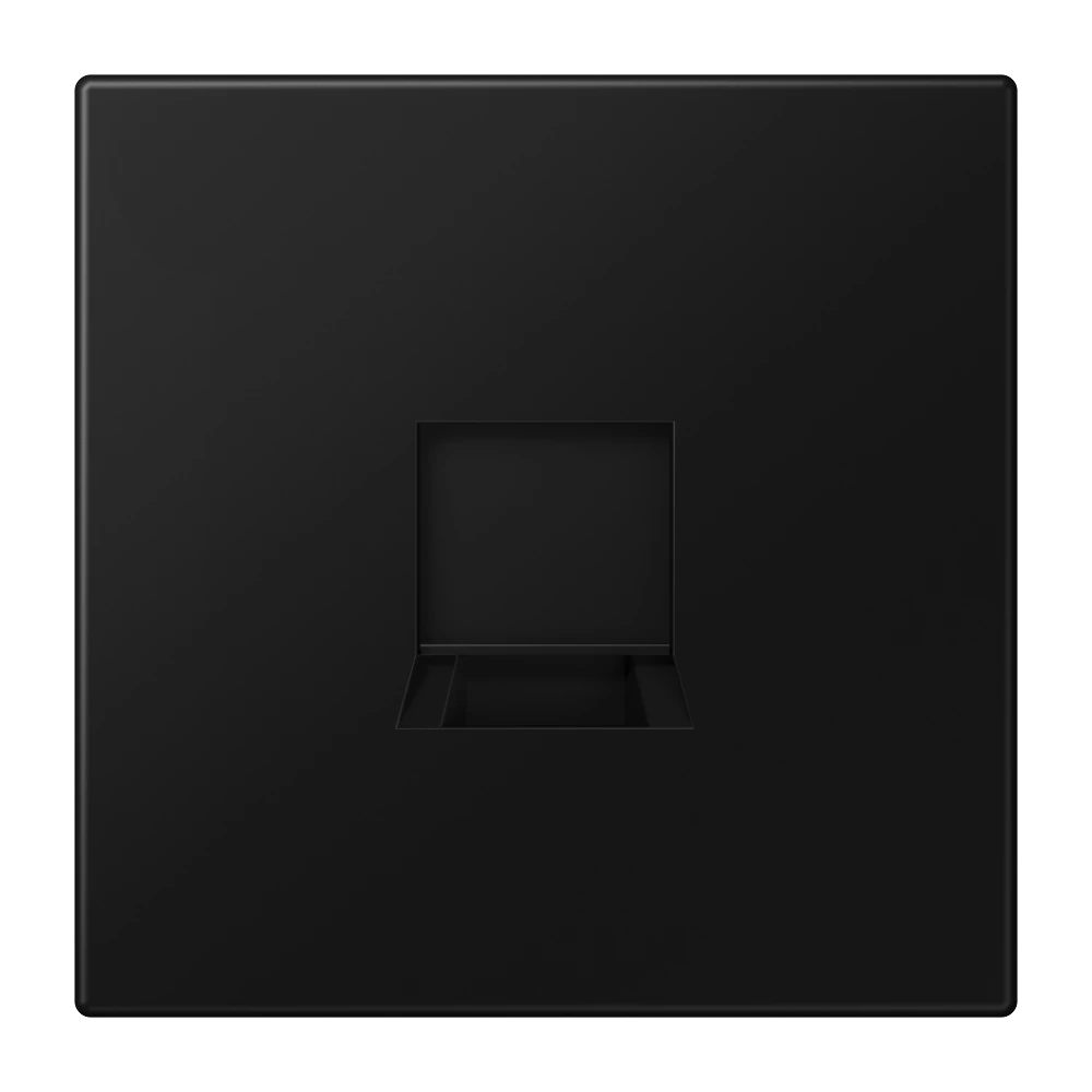 Kрышка (фиксация защёлкиванием) — JUNG LS 990, Matt Black, арт. LS1969-15WESWM